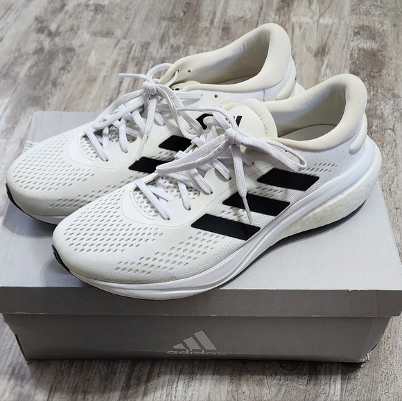 Adidas Supernova 2 Men's White Low Top Lace Up Running Shoes Size 11.5 - Picture 1 of 11